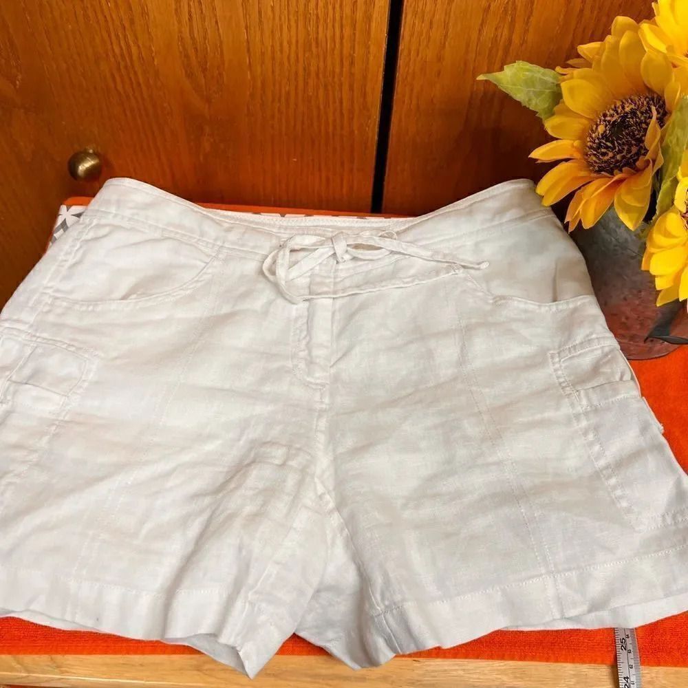 NWOT Tommy Bahama RELAX Linen White Shorts Size 2 #SUM 54